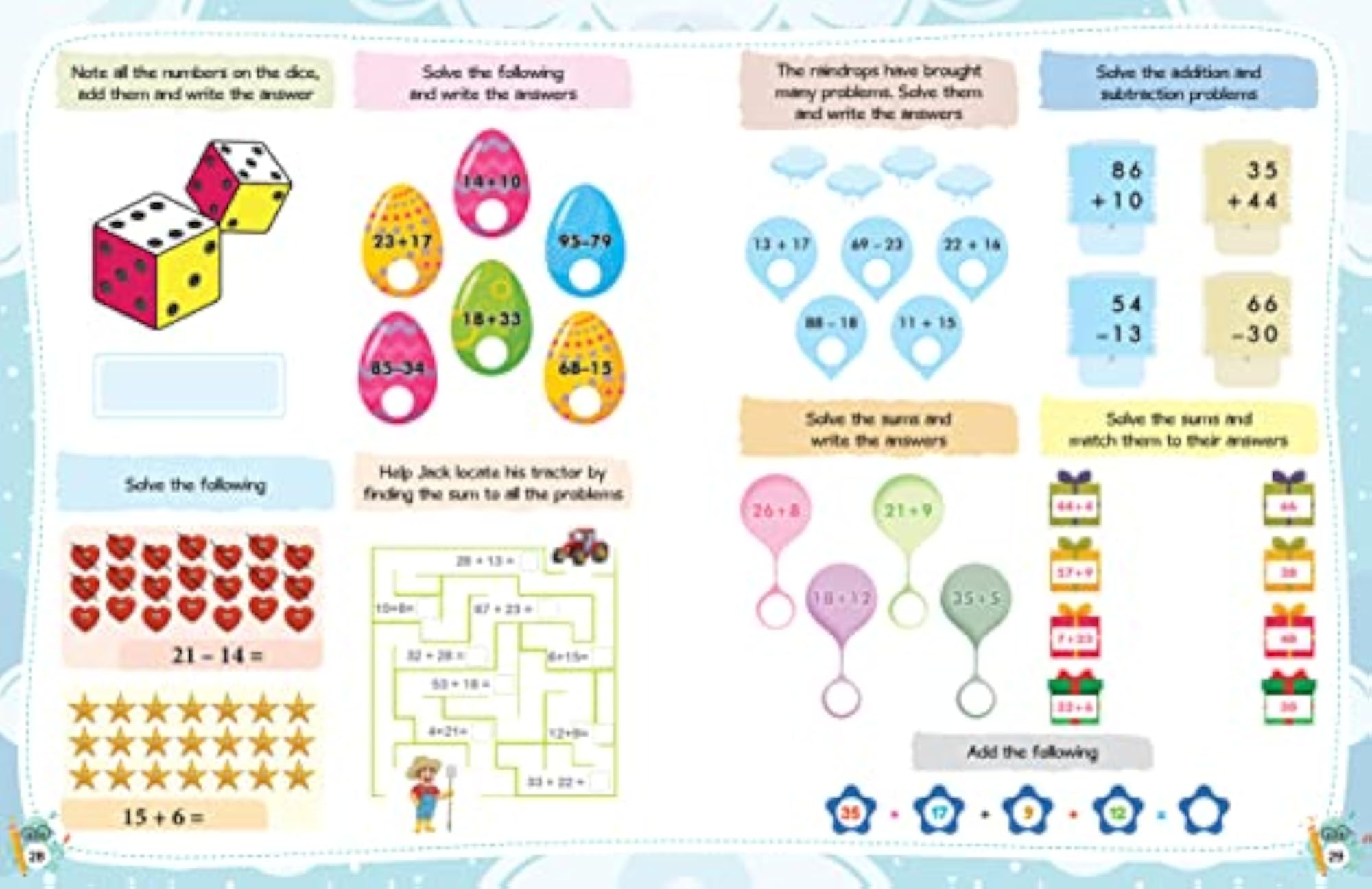 Math Activity Book for - 200+ Addition and Subtraction